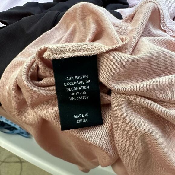 JASON WU for Target Blush Pink Vneck Bow Tie Short Sleeve Blouse size Medium NEW - Picture 8 of 10